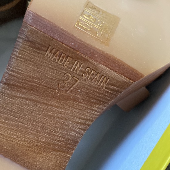 Boden brown heeled platform sandals clogs 37 - Picture 10 of 11